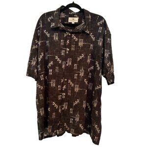 Men’s Island Shores casual button down shirt, Size XXL